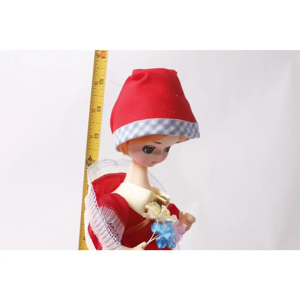1960s Japanese Mod Bradley Doll in Red Dress 15 Inch ~ 260722-WH 655